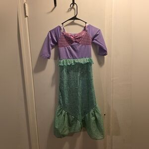 Purple and Green Kids Mermaid Costume